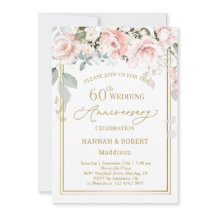 60. Hochzeit Jubiläum Weißrosa Rosen