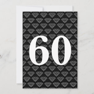 60. Hochzeitsjubiläum Einladungen mit Diamanten