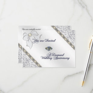 60. Hochzeitsjubiläum RSVP-Karte RSVP Karte