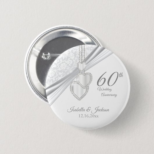 60. Hochzeitsszenario Button (Vorne & Hinten)