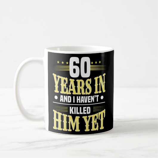 60. Hochzeitstag 60 Jahre Ehe Kaffeetasse (Links)