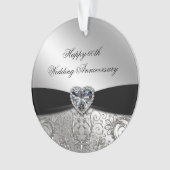 60. Hochzeitstag - Akryler Ornament (Vorderseite)