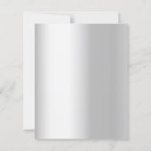 60. Hochzeitstag Diamant Silber Einladung (Rückseite)