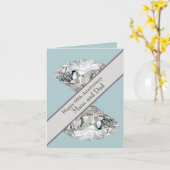 60. Hochzeitstag Diamond Karte (Gelbe Blume)