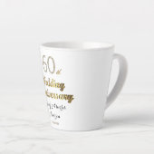 60. Hochzeitstag Diamond Wedding Latte Tasse (Rechte Ecke)