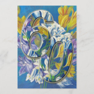 60. Hochzeitstag Einladung Freesias