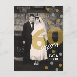 60. Hochzeitstag Einladung Postkarte