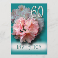 60. Hochzeitstag Einladung Rhododendren