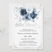 60. Hochzeitstag Elegant Printable Einladung (Vorderseite)