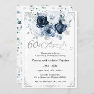 60. Hochzeitstag Elegant Printable Einladung