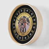 60. Hochzeitstag FOTO Geschenk Diamant 60 Uhr (Winkel)