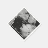 60. Hochzeitstag Foto Serviette (Ecke)