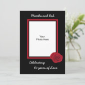 60. Hochzeitstag Foto zur Einladung (Stehend Vorderseite)