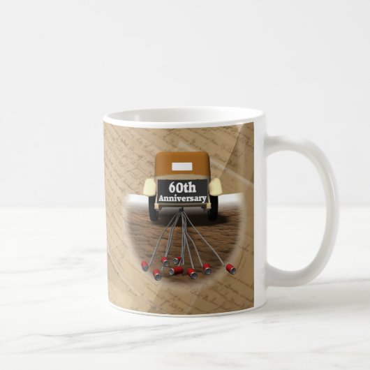 60. Hochzeitstag-Geschenke Kaffeetasse (Rechts)