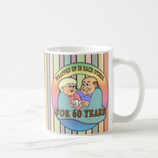60. Hochzeitstag-Geschenke Kaffeetasse (Rechts)
