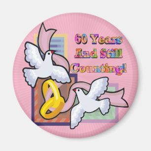 60. Hochzeitstag-Geschenke Magnet