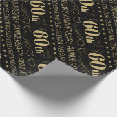 60. Hochzeitstag Geschenkpapier (Ecke)