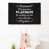 60. Hochzeitstag I - Diamond Funny Couple Banner (InSitu)