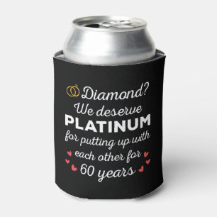 60. Hochzeitstag I - Diamond Funny Couple Dosenkühler