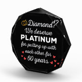 60. Hochzeitstag I - Diamond Funny Couple Fotoblock (Rechts)