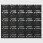 60. Hochzeitstag I - Diamond Funny Couple Geschenkpapier (Flach)