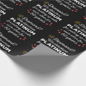 60. Hochzeitstag I - Diamond Funny Couple Geschenkpapier (Ecke)