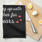 60. Hochzeitstag I - Diamond Funny Couple Geschirrtuch (Viertel Falte)