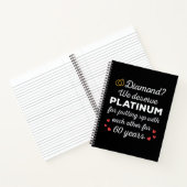 60. Hochzeitstag I - Diamond Funny Couple Notizblock (Innenseite)