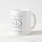60. Hochzeitstag Jumbo-Tasse (Vorderseite Rechts)