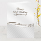 60. Hochzeitstag Karte (Gelbe Blume)
