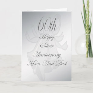 60. Hochzeitstag Karte für Mama und Papa