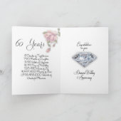 60. Hochzeitstag-Karte Karte (Innenseite)