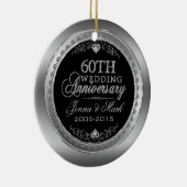60. Hochzeitstag Keramikornament (Rechts)
