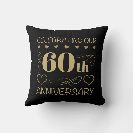 60. Hochzeitstag Kissen (Rückseite)