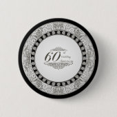 60. Hochzeitstag-Knopf Button (Vorderseite)