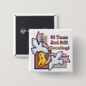 60. Hochzeitstag-Knopf Button (Vorne & Hinten)