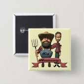 60. Hochzeitstag-Knopf Button (Vorne & Hinten)