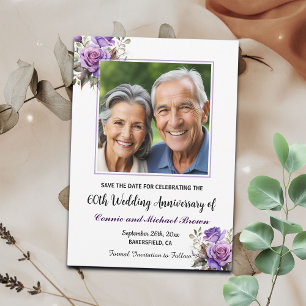 60. Hochzeitstag Lila Rose Foto Save The Date