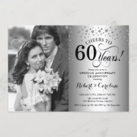 60. Hochzeitstag mit Foto - Silber