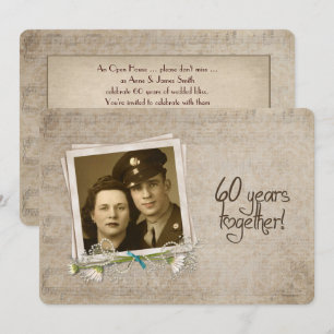 60. Hochzeitstag Open House Einladung