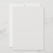 60. Hochzeitstag Perlgrau Grün Einladung (Rückseite)
