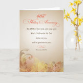 60. Hochzeitstag, Religious Lord Bless Karte (Gelbe Blume)