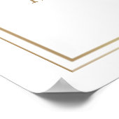 60. Hochzeitstag rosa Rosenblatt Poster (Ecke)