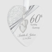 60. Hochzeitstag - Sake Design Ornament (Vorderseite)