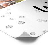 60. Hochzeitstag Silber Foto Begrüßungszeichen Poster (Ecke)