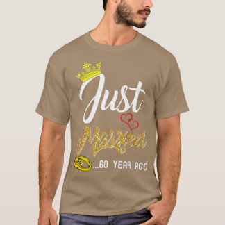 60. Hochzeitstag vor nur 60 Jahren verheiratet T-Shirt