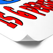 60 ist 6 perfekte 10er (BLUE) Poster (Ecke)