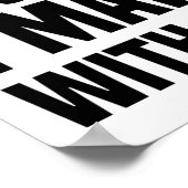 60 ist ein sonniges Alter Poster (Ecke)