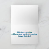 **60** IST NUR EINE "ZAHL" NICHT SAGEN!! KARTE (Innenseite)