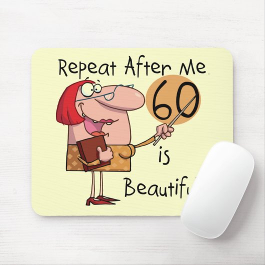 60 ist schöne T-Shirts und Geschenke Mousepad (Mit Mouse)